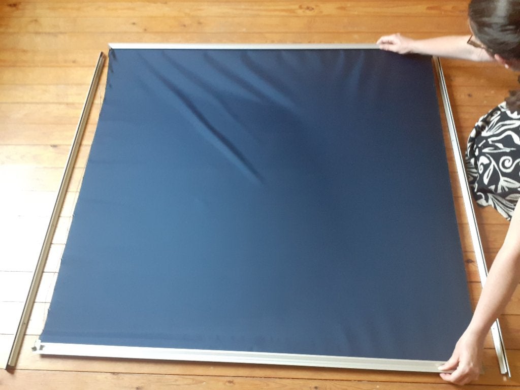 Velux verduisterend rolgordijn 116 x 117 cm, Ophalen, Gebruikt, Rolgordijn, 116 cm