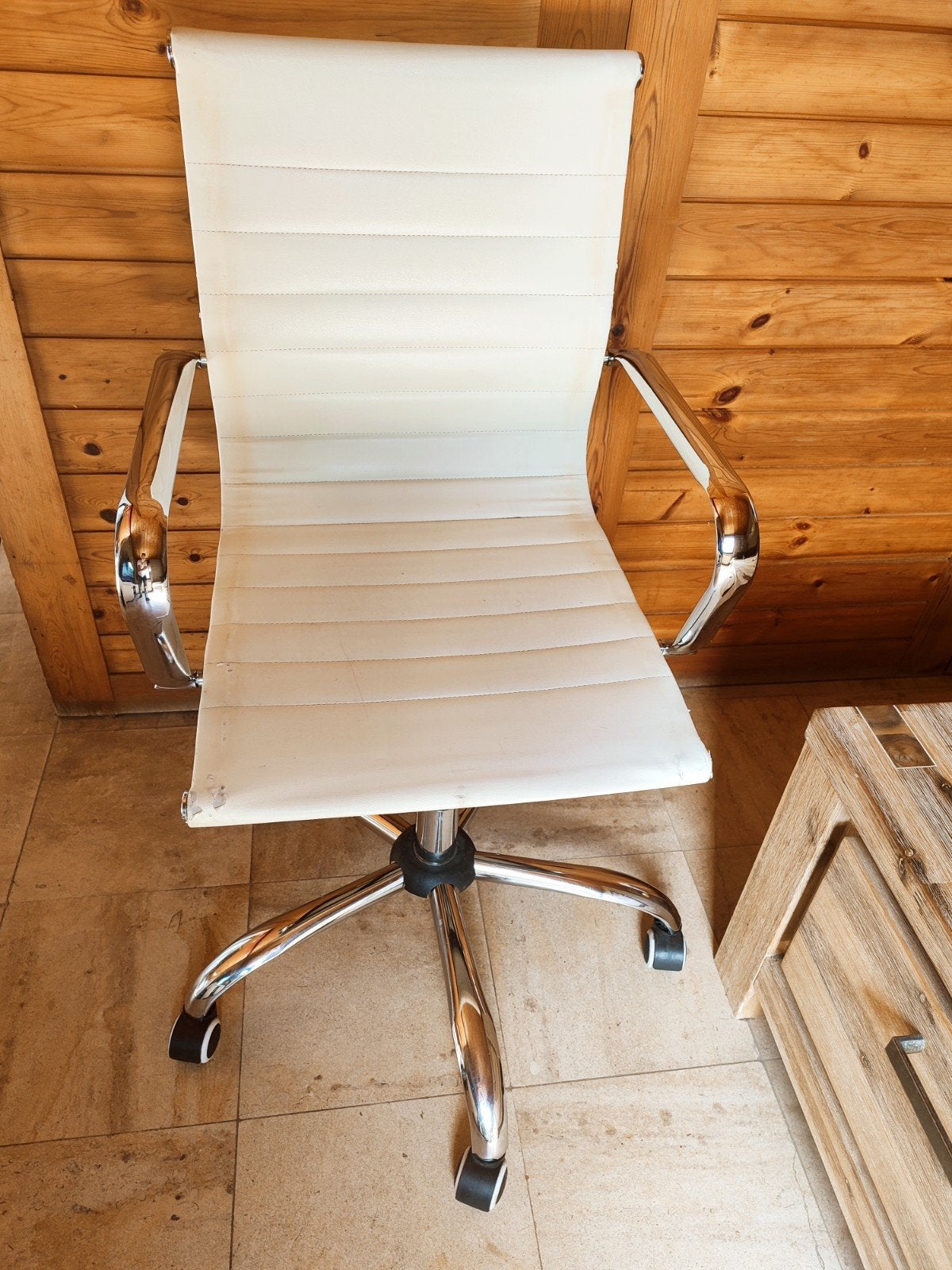 Italiaanse Design bureau stoelen SNEL WEG, Huis en Inrichting, Bureaustoelen, Ophalen, Gebruikt, Wit, Bureaustoel