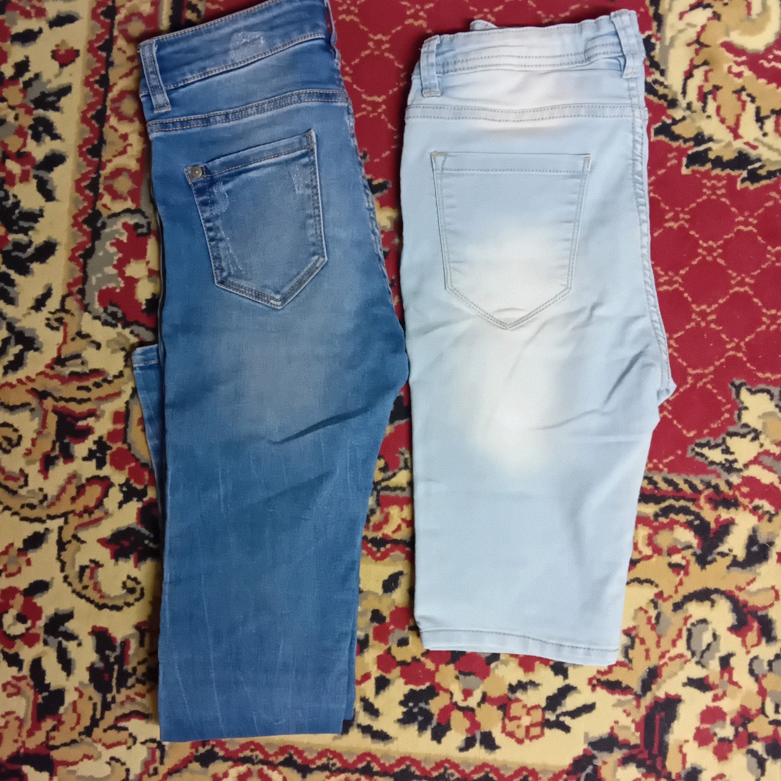2 skinny jeans broeken maat 152, 11-12 jaar, Enfants & Bébés, Vêtements enfant | Taille 152, Enlèvement ou Envoi, Utilisé, Fille