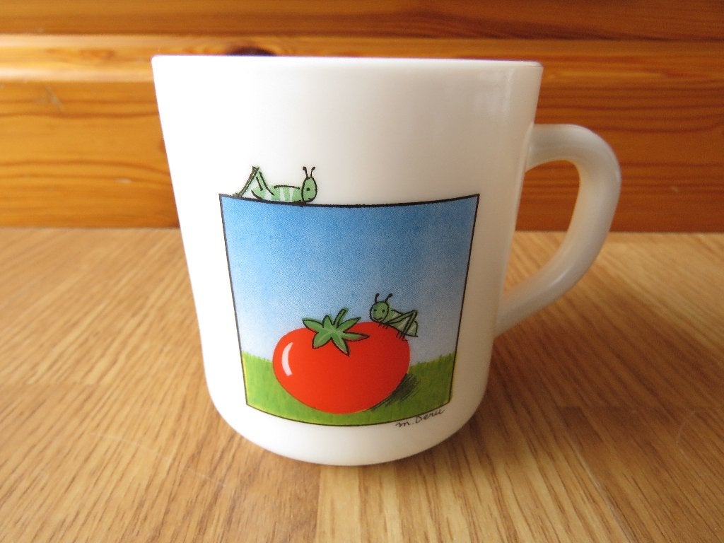 vintage arcopal tasse mug motifs signé Myriam Deru, Overige materialen, Overige merken, Vintage, Zo goed als nieuw