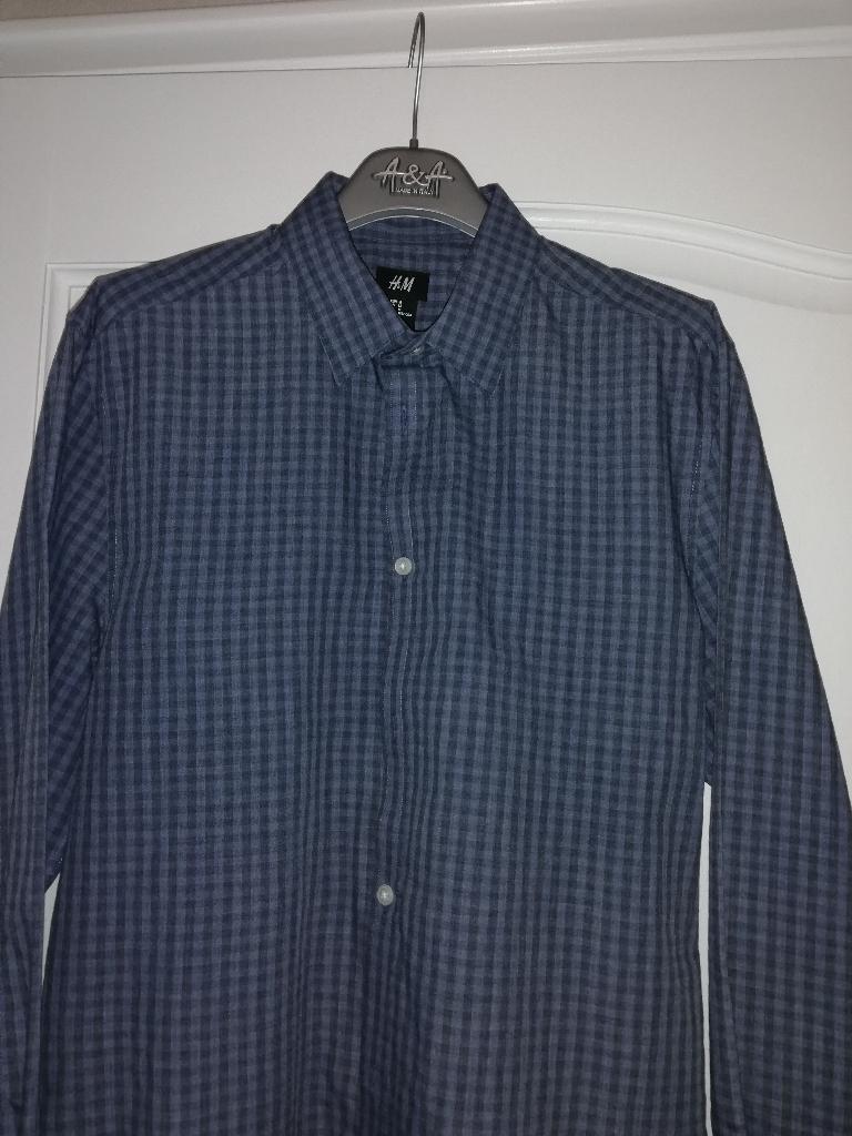 overhemd medium, Kleding | Heren, Overhemden, Blauw, Zo goed als nieuw, H&M, Halswijdte 39/40 (M)
