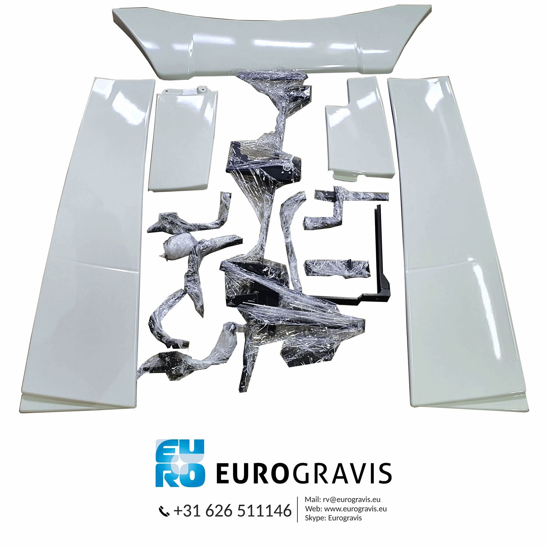 000079A VOLVO FH4 / FH5 GLOBETROTTER XL CABINE SPOILER SET K, Auto-onderdelen, Carrosserie en Plaatwerk, -, -, Nieuw