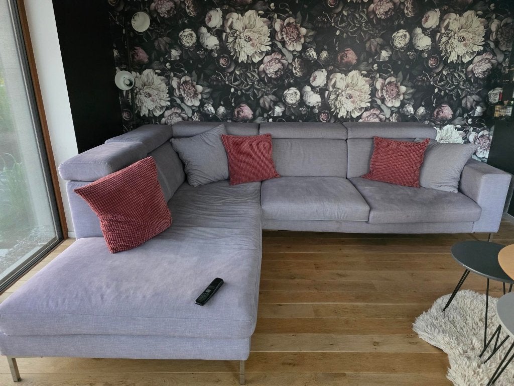 Grand canapé d'angle en tissu – Très bon état, Banc d'angle, Enlèvement, Utilisé, Tissus