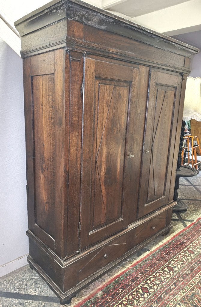 Armoire ancienne en chêne allemand., Enlèvement