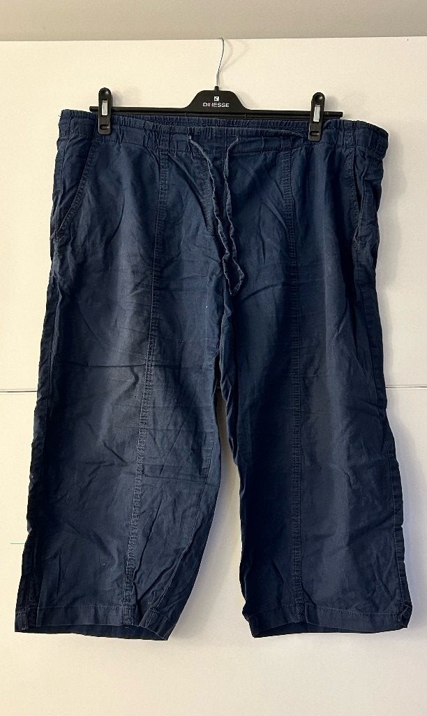 Blauwe capribroek, Kleding | Dames, Blauw, Ophalen of Verzenden, Ladies + Size, Gedragen
