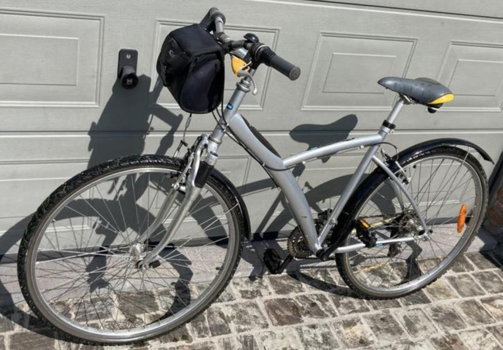 B'Twin Original 5 hybridefiets -28 inch - unisex model, 28 inch, Vering, Velgrem, 49 tot 53 cm