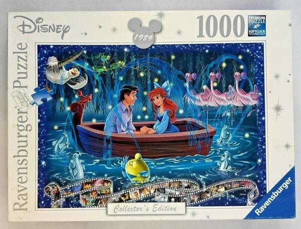 Puzzle Ravensburger 1000 pièces Disney La Petite Sirène, Envoi, 500 à 1500 pièces, Comme neuf, Puzzle