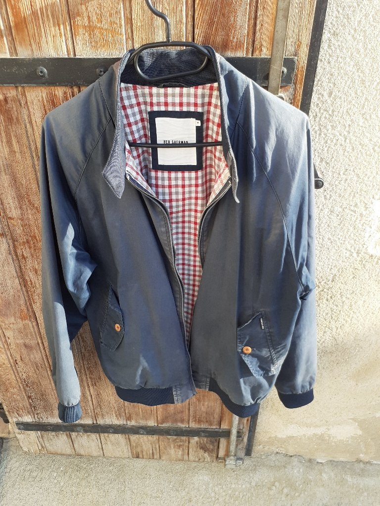 Veste Harrington Ben Sherman, Porté, Bleu, Taille 48/50 (M), Ben Sherman