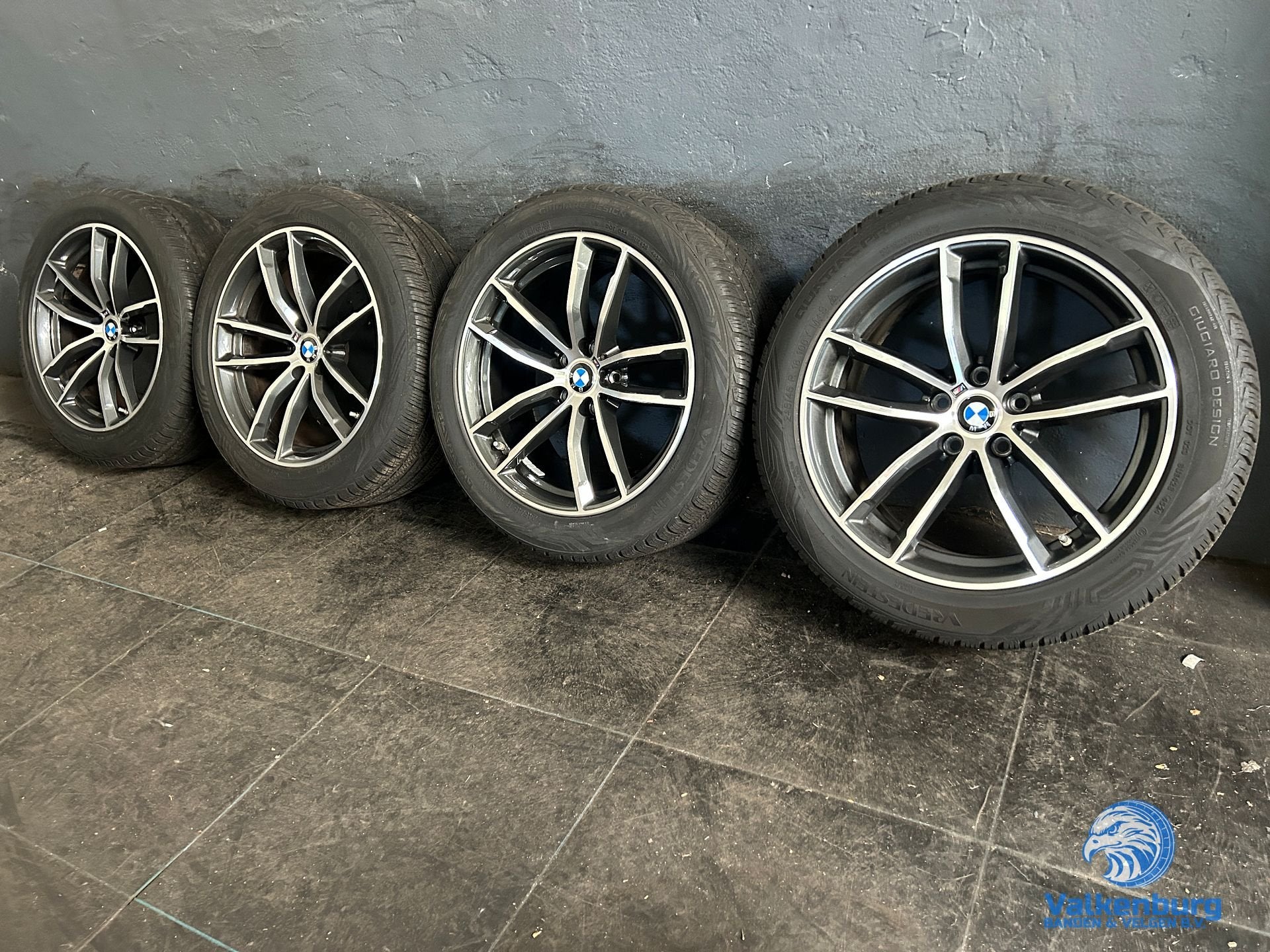 6-7mm! Originele BMW 5 serie G30 G31 Style 662M 18 inch antr, 18 inch, -, -, Banden en Velgen