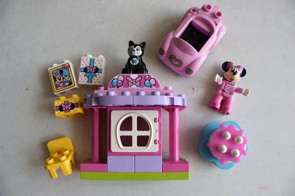 Duplo 10873 Minnie's verjaardagsfeest, Kinderen en Baby's, Speelgoed | Duplo en Lego, Zo goed als nieuw, Duplo, Complete set, Compleet