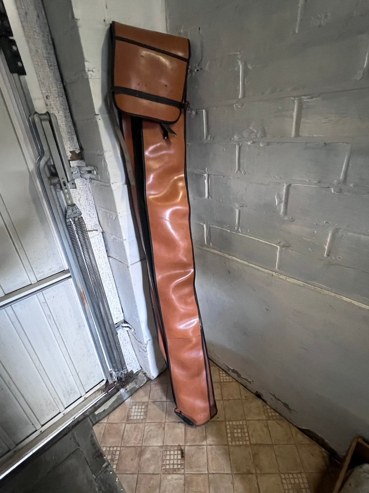 Vintage foudraal voor een biljartkeu, Sport en Fitness, Ophalen, Gebruikt, Overige typen