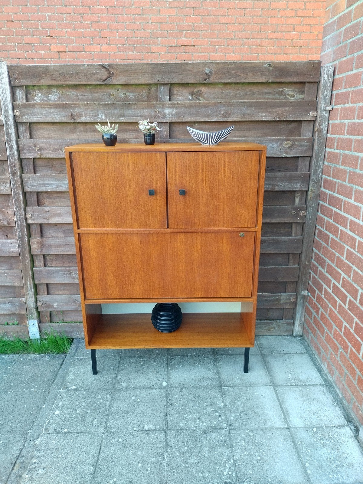 Vintage Scandinavische buffetkast, Ophalen, Teakhout
