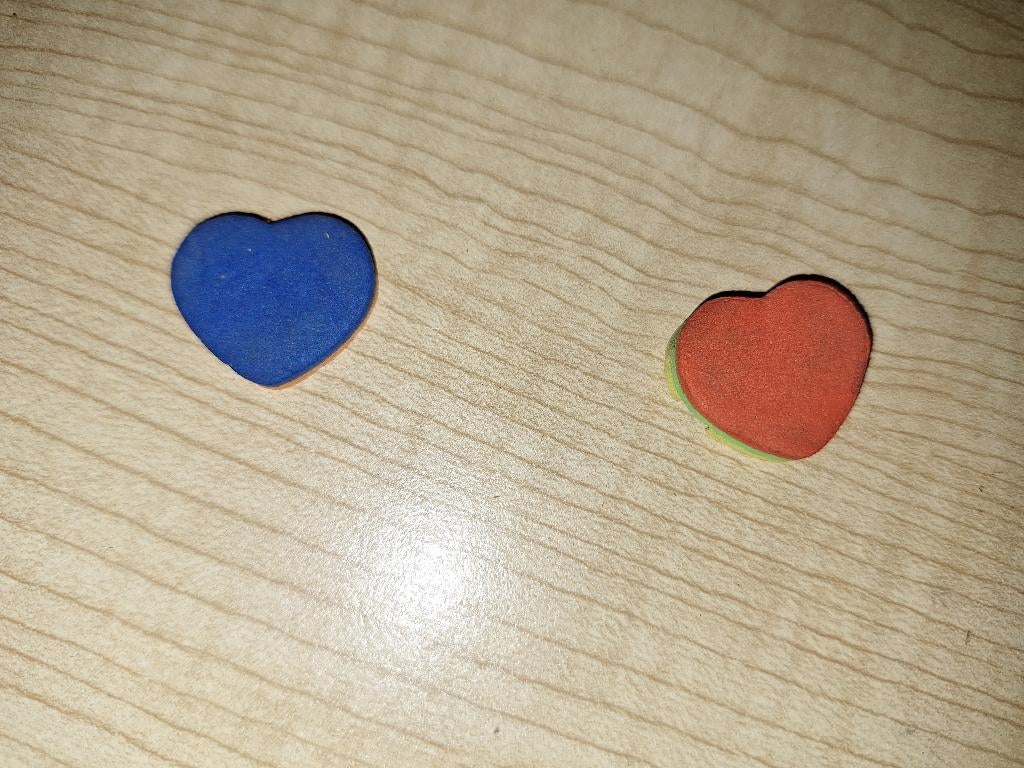 2 hartjes, Ophalen of Verzenden, Zo goed als nieuw