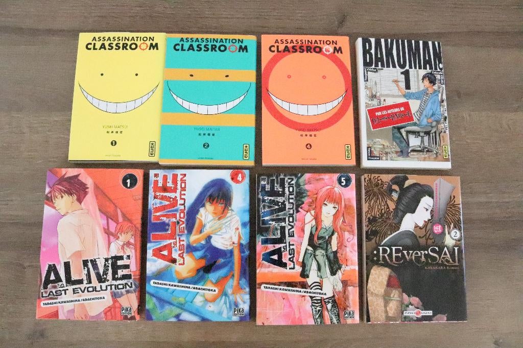 Lot de 8 mangas, Livres, Plusieurs comics, Enlèvement ou Envoi, Comme neuf, Japon (Manga)