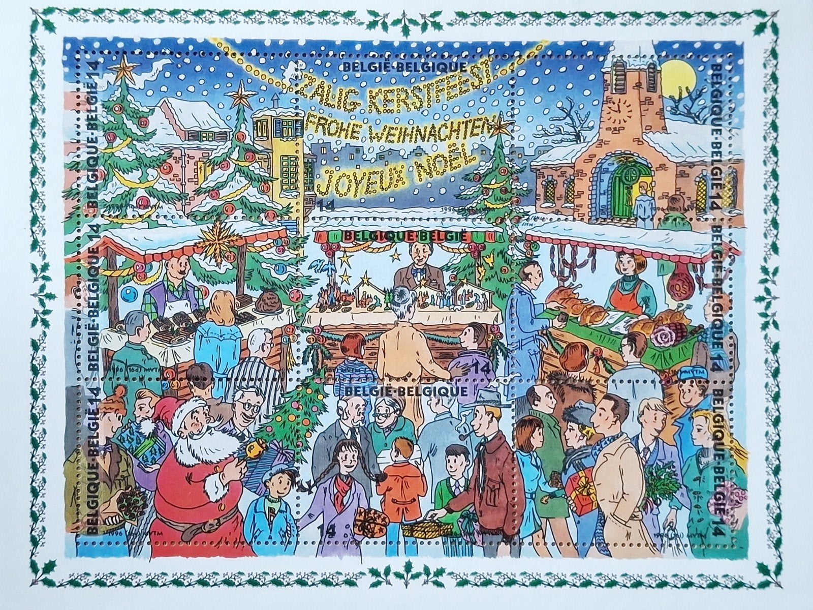 kerstzegels, Ophalen, Kerst, Postfris, Postfris