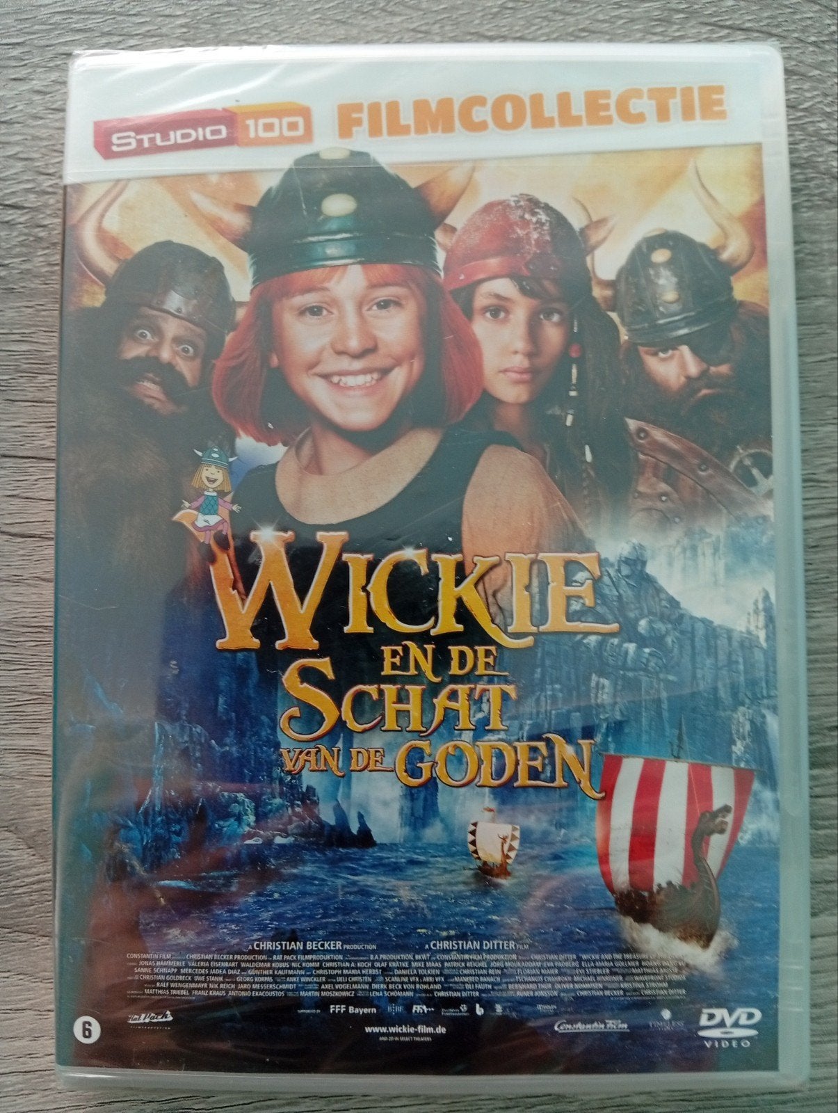Wickie en de schat van de goden kids dvd studio 100, Cd's en Dvd's, Avontuur, Vanaf 6 jaar, Nieuw in verpakking, Film