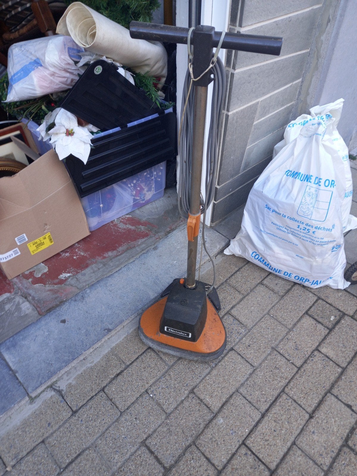 Electrolux reinigingsmachine, Ophalen
