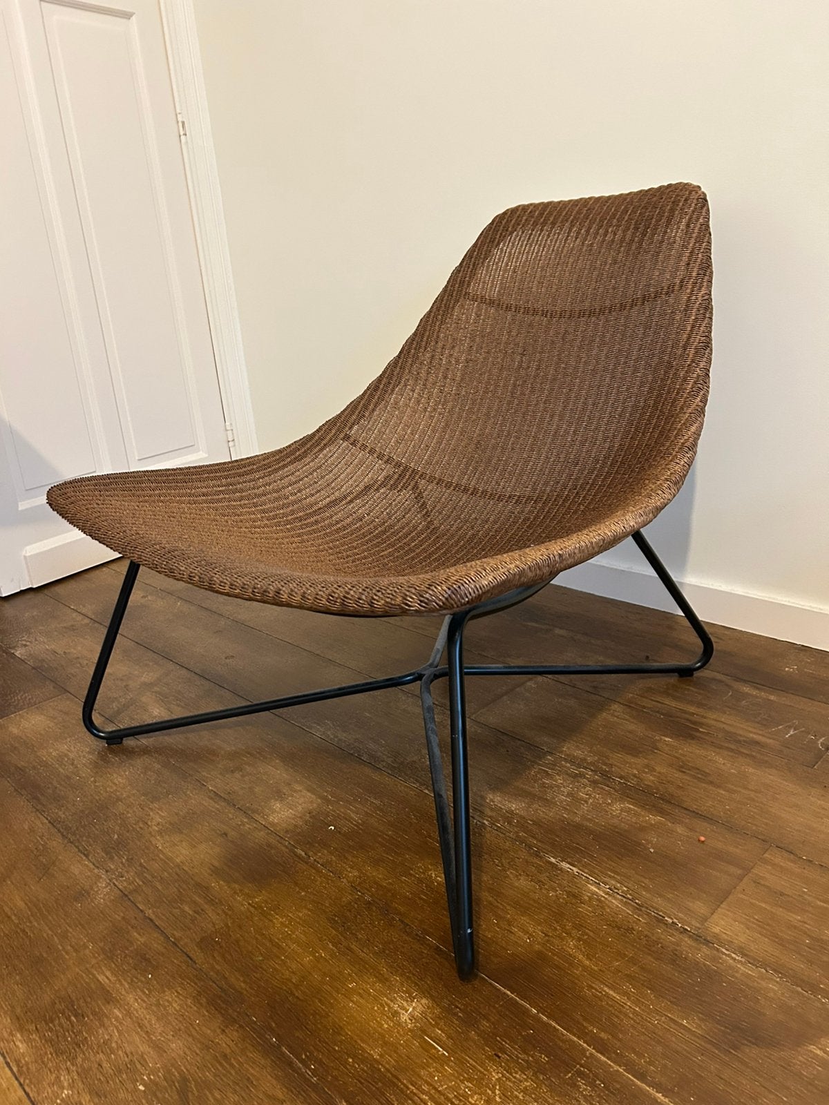 Fauteuil de salon design, Ophalen, Bruin, Design, Riet of Rotan