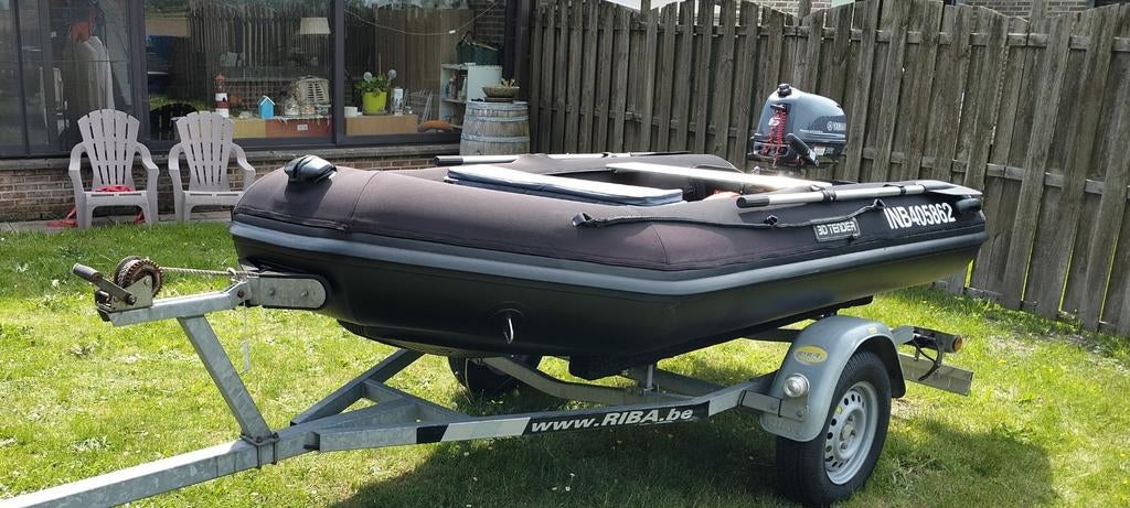 3D-Tender 3.30m met CE attesten, Watersport en Boten, Ophalen, Peddels, Airdeck, Yamaha