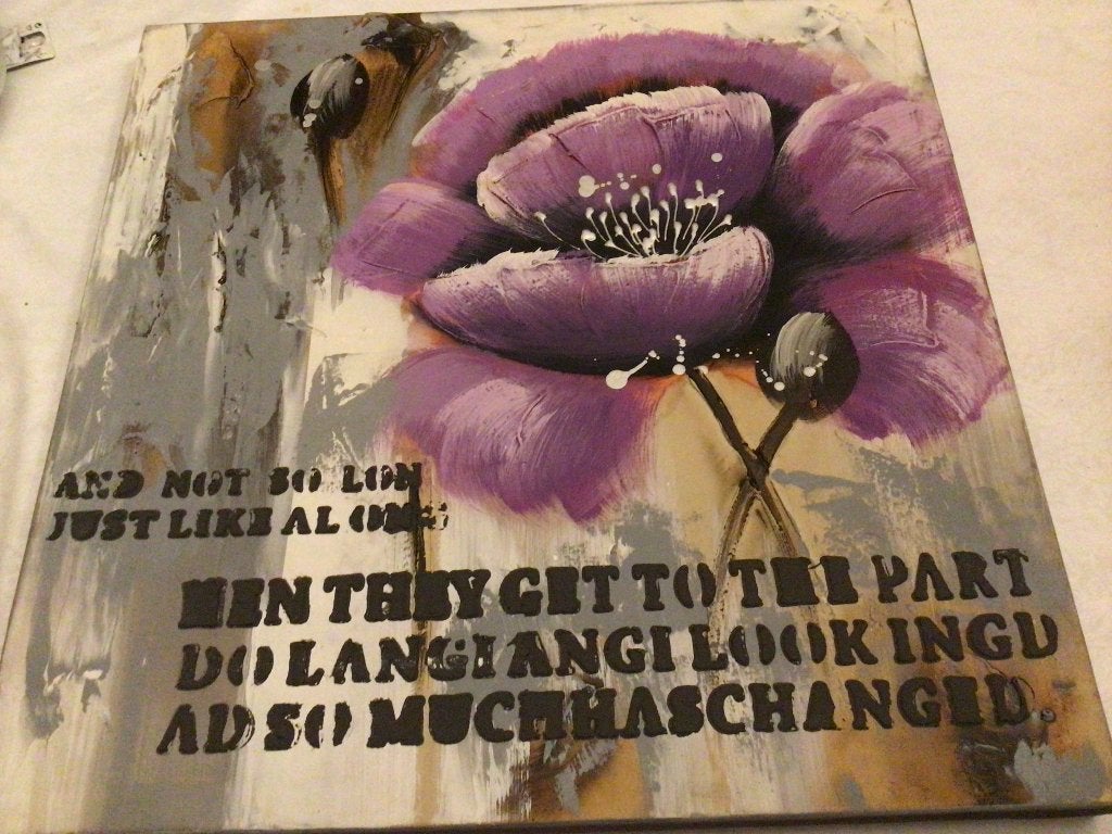 Schilderij modern canvas bloem, Ophalen of Verzenden
