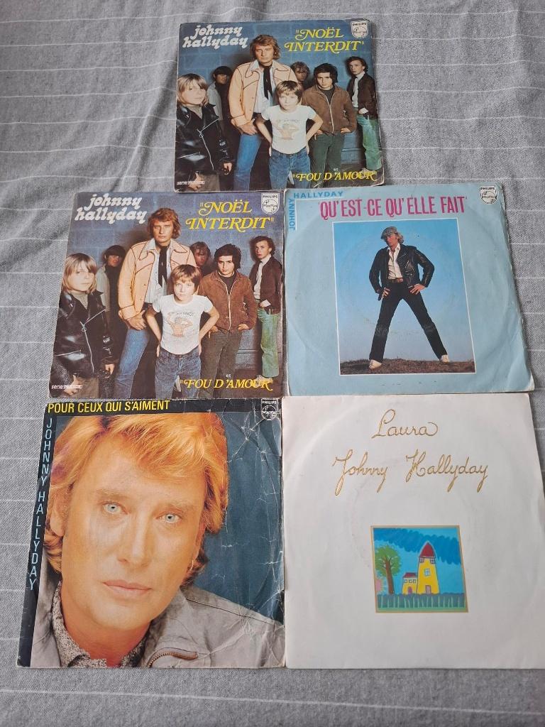 Vinyles Johnny Halliday      33T, Enlèvement, Utilisé