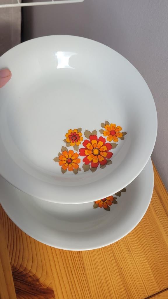 3 assiettes creuses, Huis en Inrichting, Keuken | Servies, Ophalen, Gebruikt, Porselein, Bord(en)
