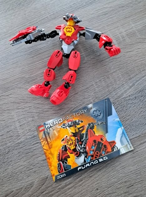 Lego Hero factory Furno 2.0, Lego, Ensemble complet, Instructions incluses, Comme neuf