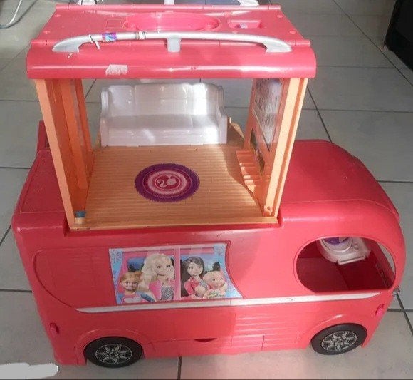 Camping-car Barbie Mattel & accessoires, Enlèvement ou Envoi, Utilisé, Barbie
