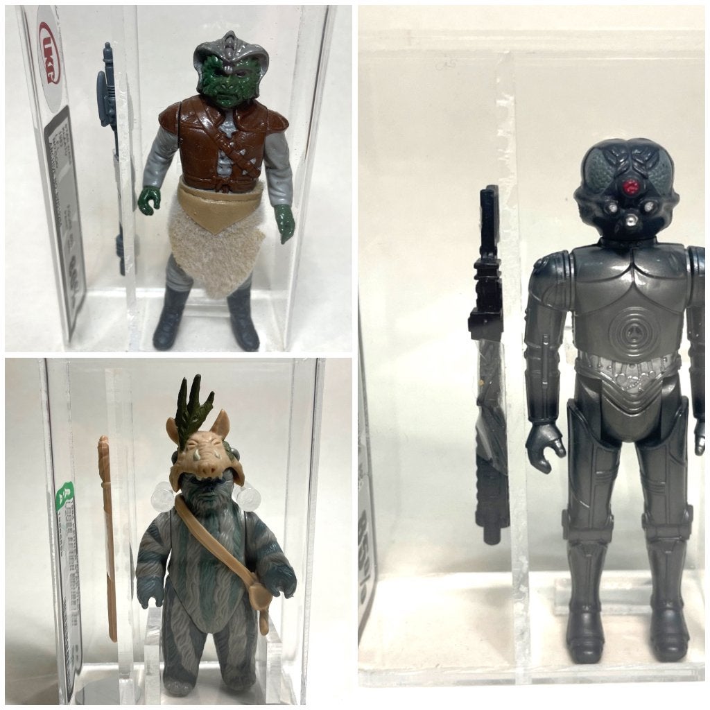 Star Wars vintage Kenner 3x UKG AFA loose, Enlèvement ou Envoi, Utilisé, Figurine