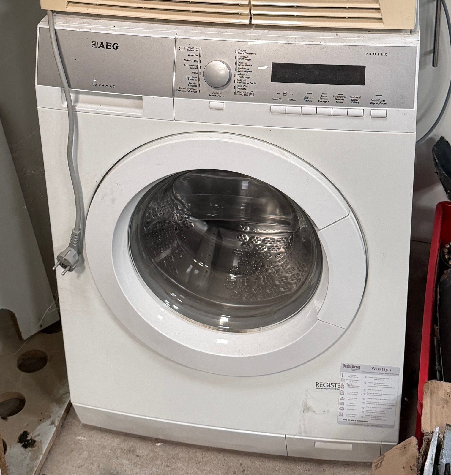 Wasmachine AEG, Elektronische apparatuur, Ophalen, 6 tot 8 kg, Gebruikt, Voorlader