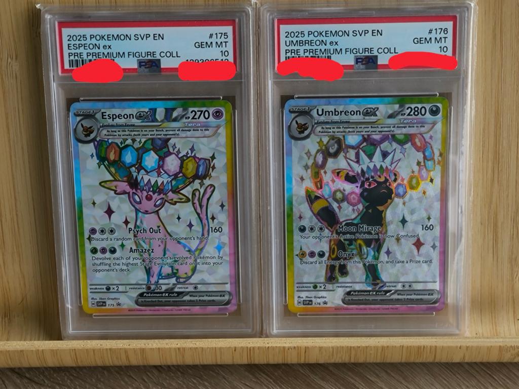PSA 10 Duo Espeon 175 et Umbreon 176, Enlèvement