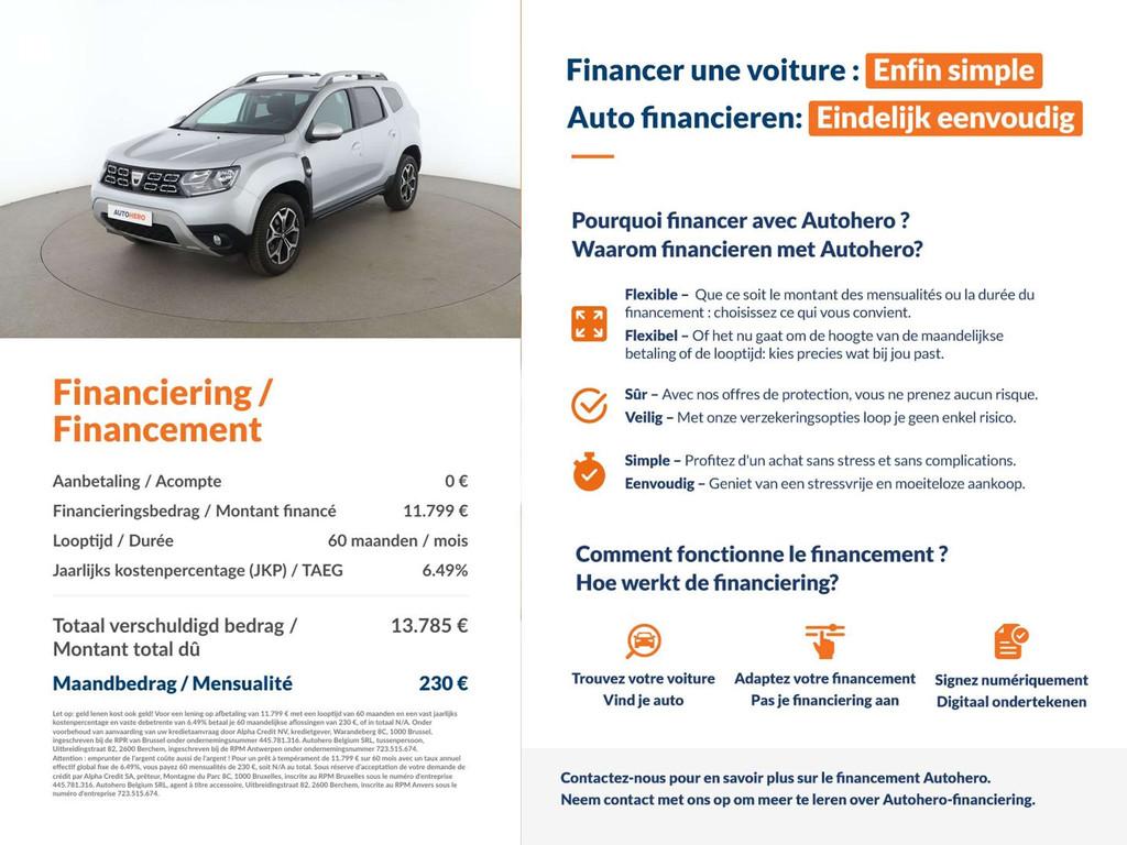 Dacia Duster 1.3 TCe Prestige (bj 2021), Voorwielaandrijving, Stof, Gebruikt, 1309 kg