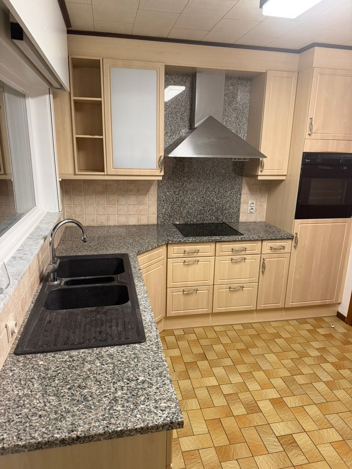 Volledige nieuwe keuken., Huis en Inrichting, Ophalen, Gebruikt, Bruin, Hoekkeuken