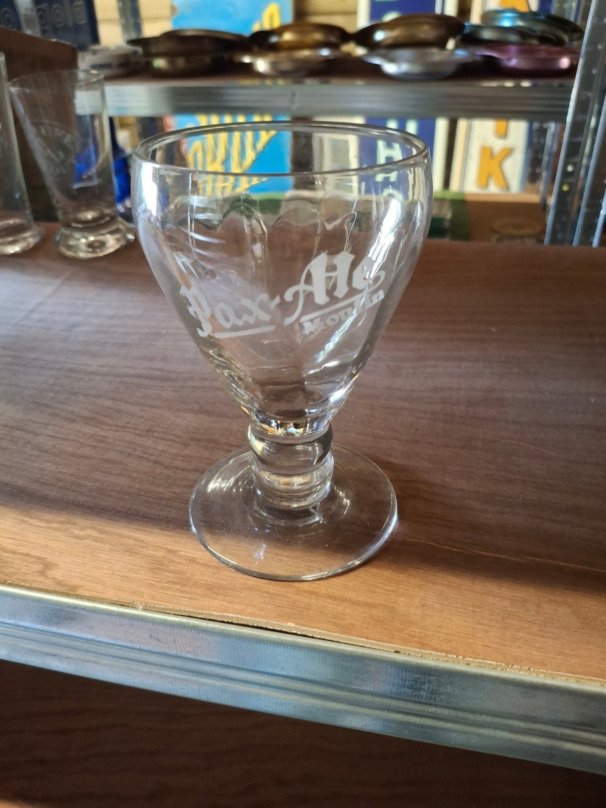 oud gezuurd bierglas pax ale moulin, Enlèvement ou Envoi
