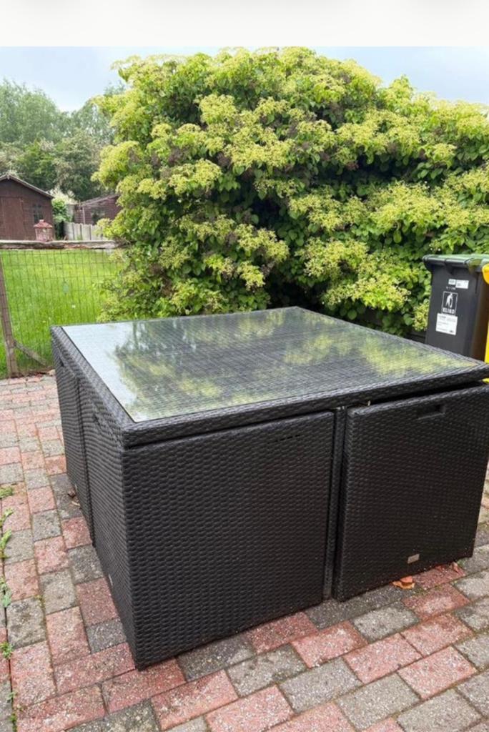 Tuinset 300€ mag weg, Enlèvement, Comme neuf, Salons de jardin