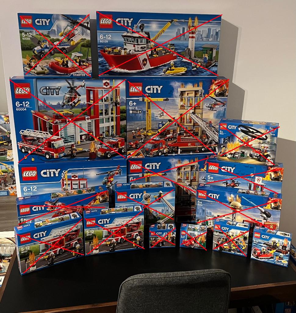 Lego City - Brandweer - 2 sets NIEUW, Kinderen en Baby's, Speelgoed | Duplo en Lego, City, Lego, Nieuw, Ophalen of Verzenden