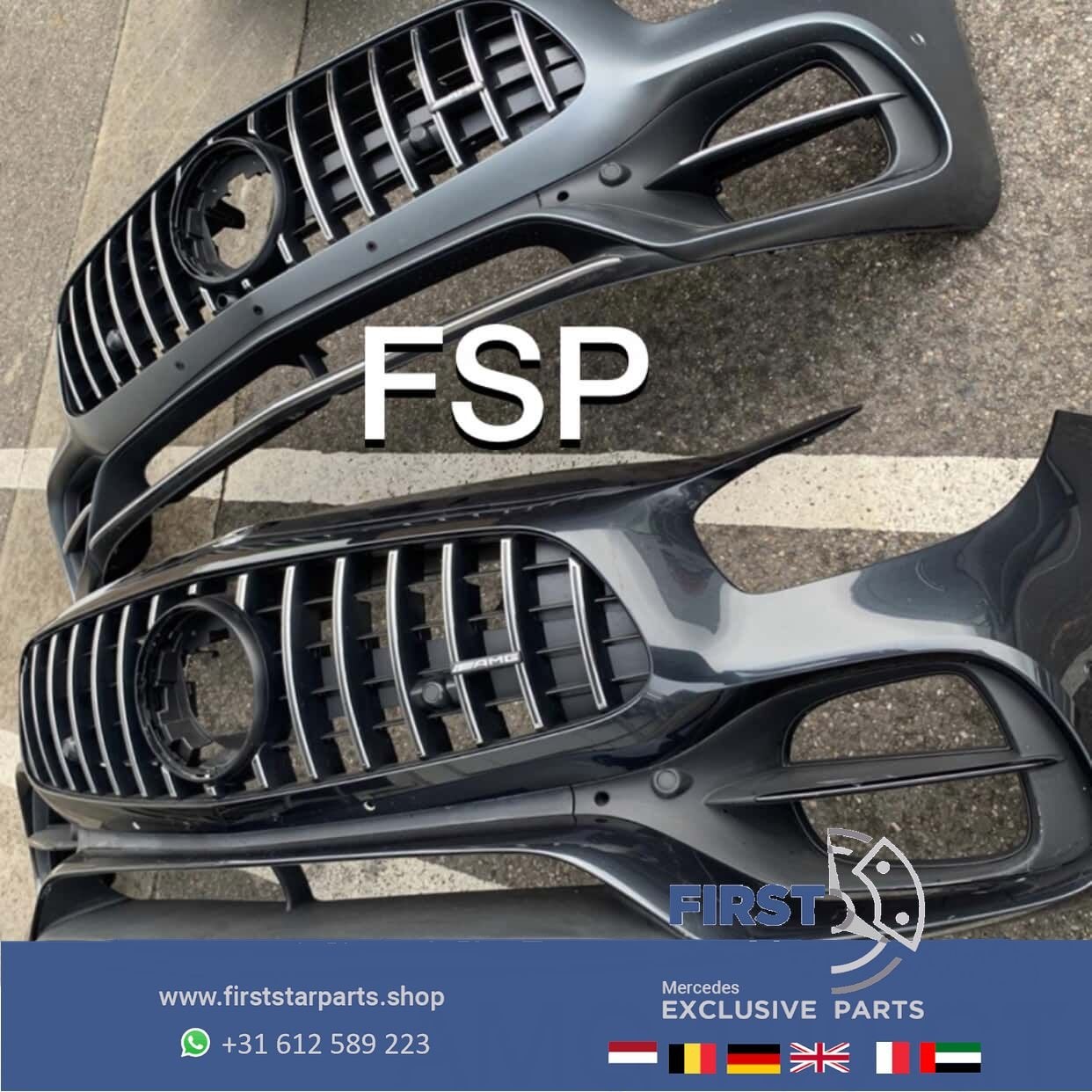 W190 C190 R190 COMPLETE 63 AMG GTR GTS VOORBUMPER + GT PANAM, Gebruikt, -, Voor, Ophalen of Verzenden