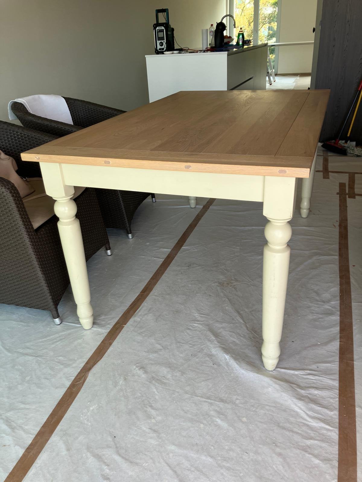 Keukentafel eik, Huis en Inrichting, Ophalen, Zo goed als nieuw