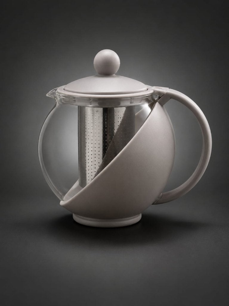 Théière boule en verre avec filtre intégré, Maison & Meubles, Enlèvement, Neuf, Verre