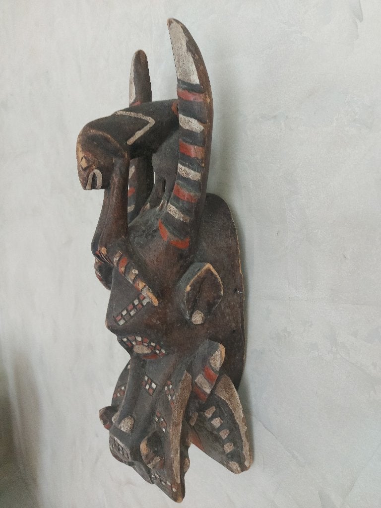 très ancien masque sénoufo du Mali, Antiquités & Art, Enlèvement ou Envoi, Masque