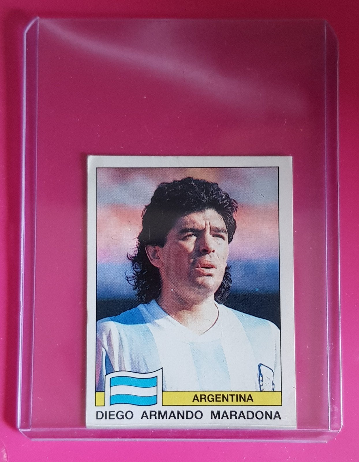 Panini Italia 90 Maradona H 128 RARE KELLOGGS, Hobby en Vrije tijd, Stickers en Plaatjes, Verzenden, Nieuw