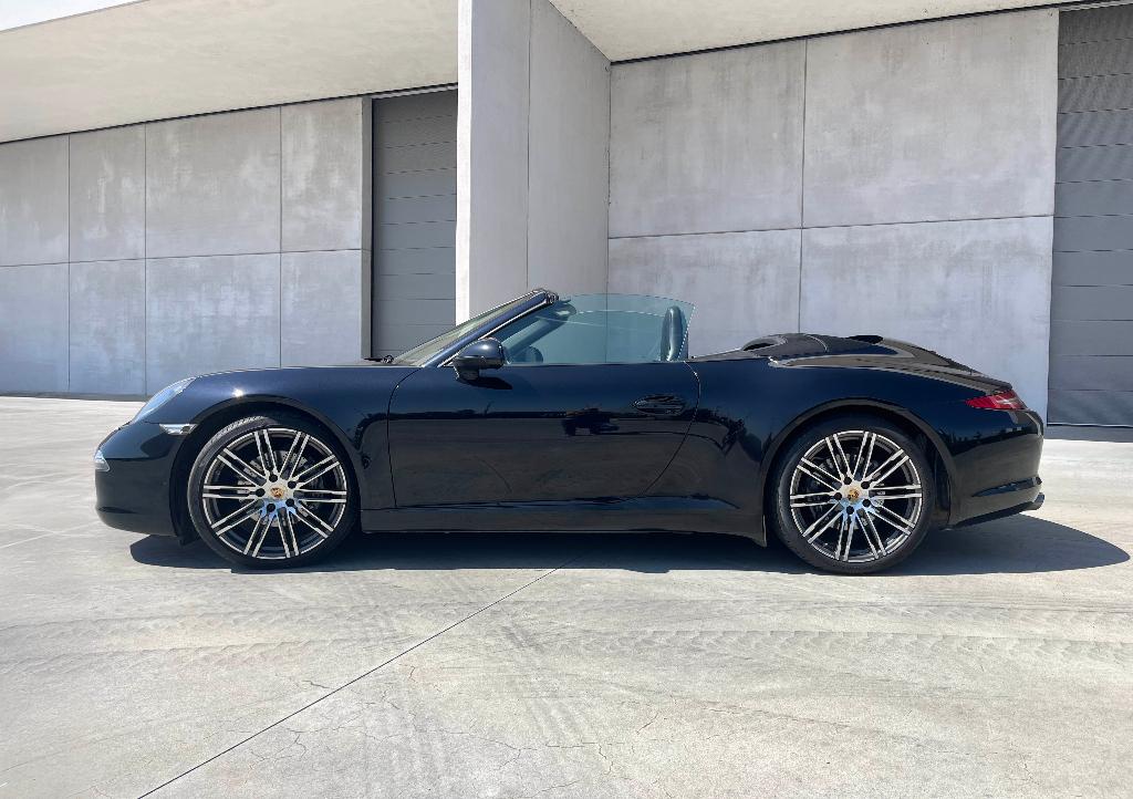 Prachtige Porsche 911 Carrera cabrio 991.1 (atmo!) topstaat, Auto's, Automaat, Cabriolet, Zwart, Leder