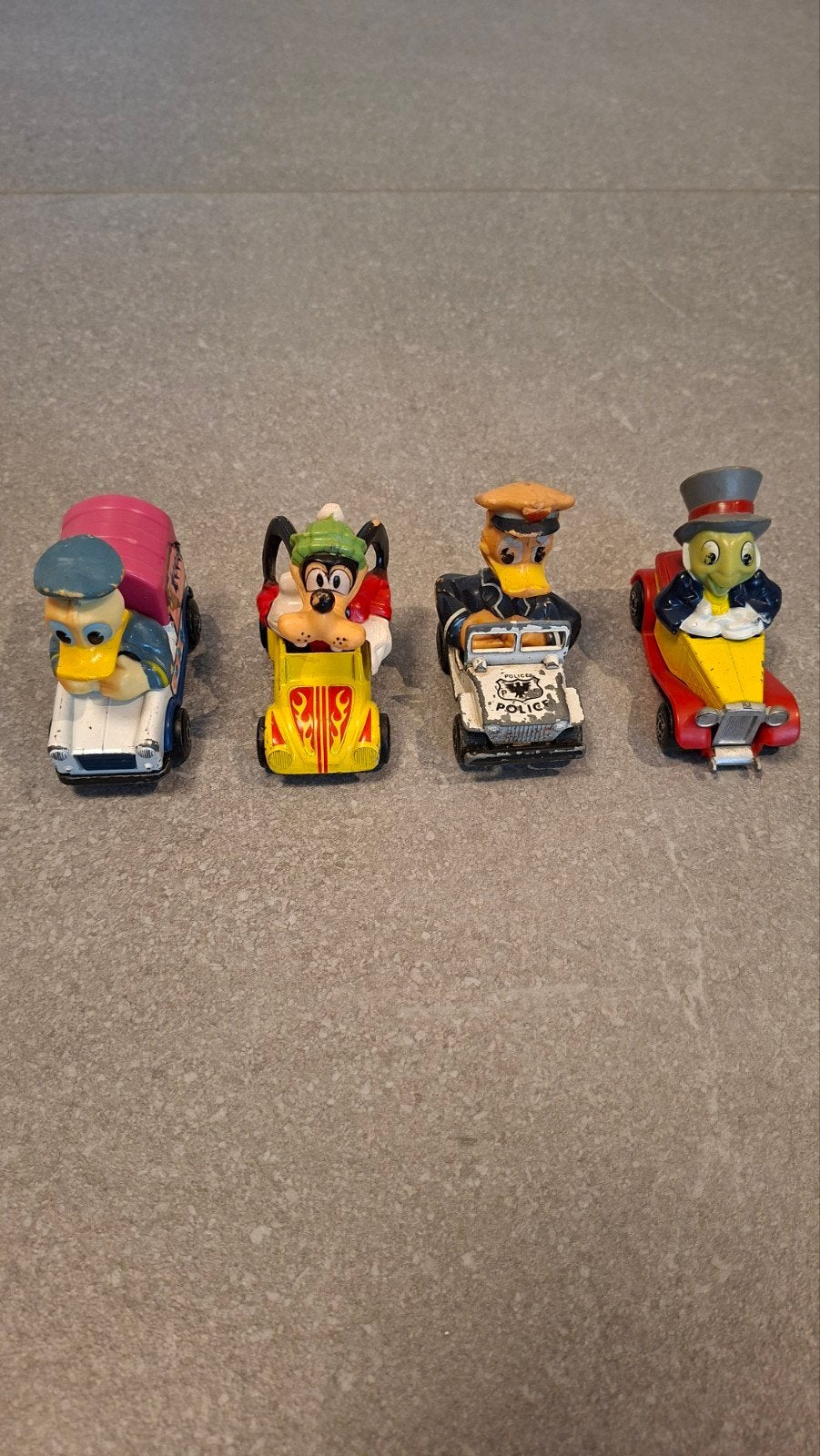 Vintage Matchbox Disney autootjes (1979) - set van 4, Verzamelen, Ophalen of Verzenden, Gebruikt