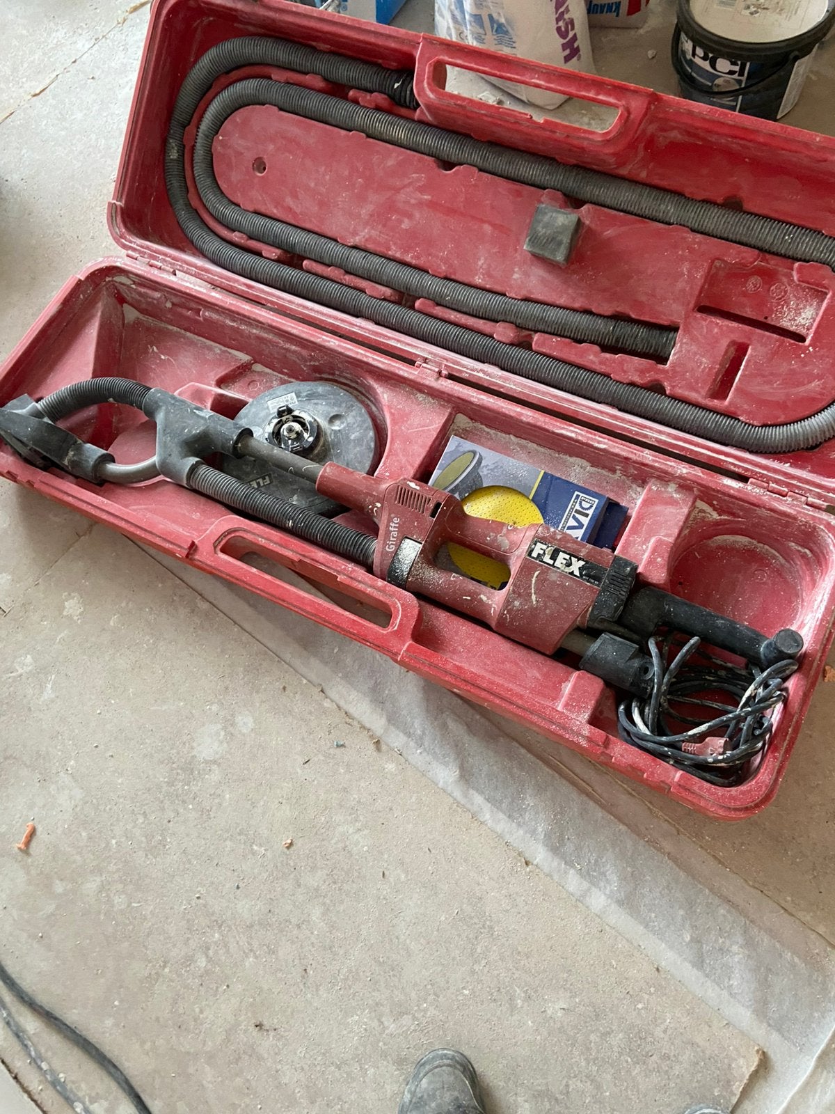 FLEX grote schuur machine met bijna neuw flex stof zuigen., Enlèvement, Comme neuf