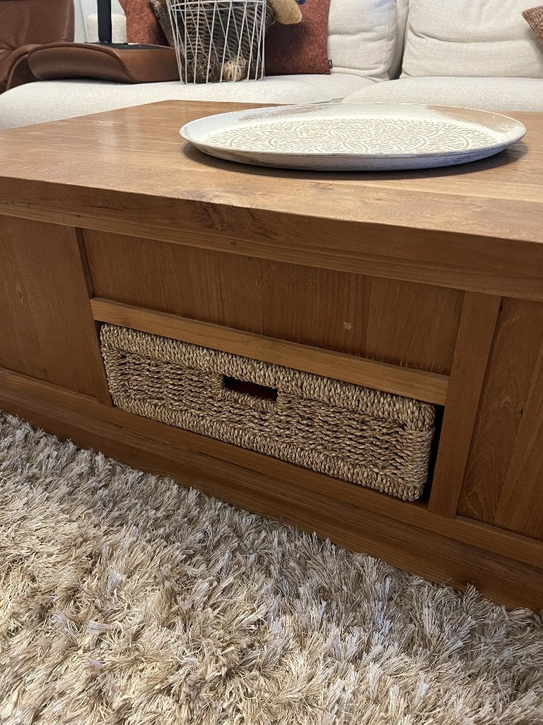Salontafel, Ophalen, 100 tot 150 cm, Teakhout, 50 tot 100 cm