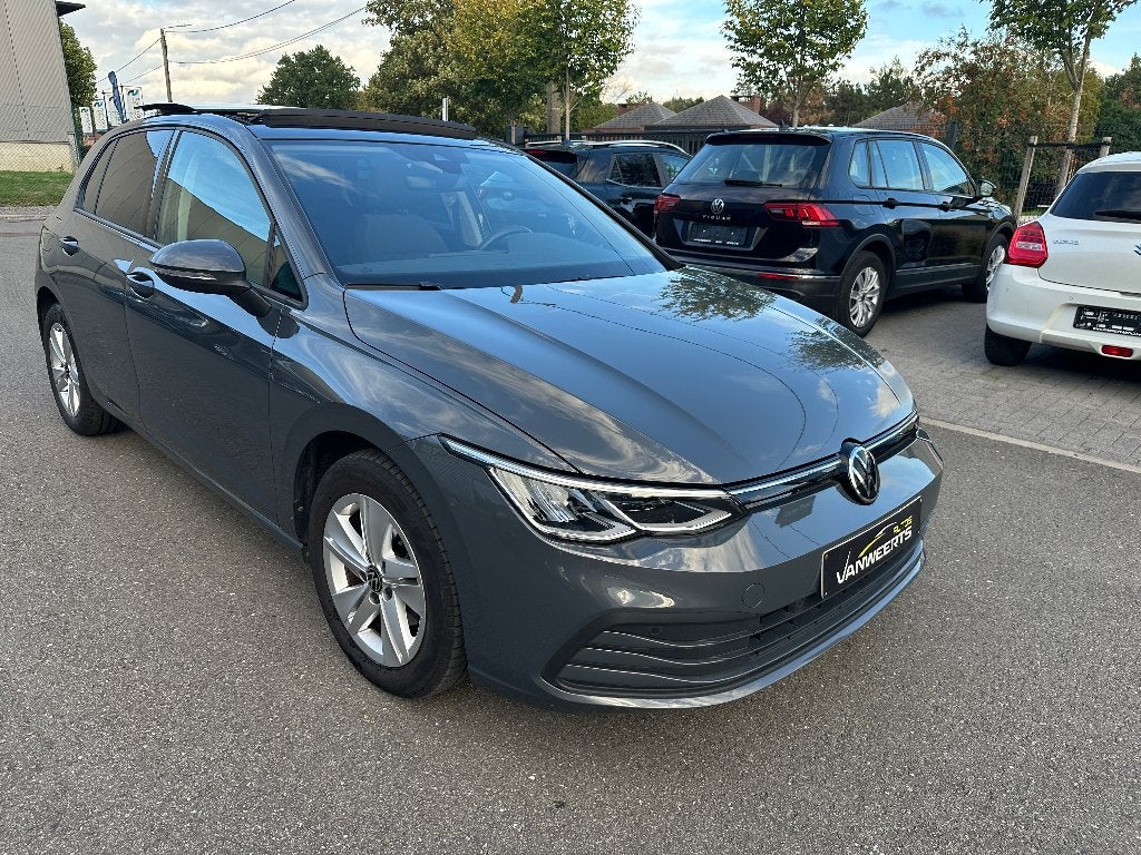 Vw Golf 8, 1.0 TSI DSG AUTOMAAT, 37.000 km, PANO DAK/CARPLAY, Stof, Bedrijf, Golf, Zilver of Grijs