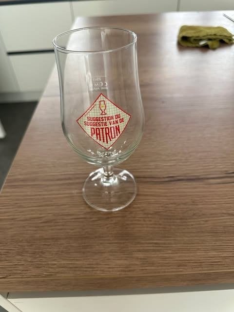 suggestie van de patron glas 25  cl 2019 Duvel, Ophalen of Verzenden, Zo goed als nieuw, Glas of Glazen, Duvel