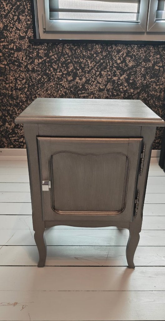 Bureau + table de nuit, Maison & Meubles, Gris, Comme neuf, Enlèvement, Autres dimensions