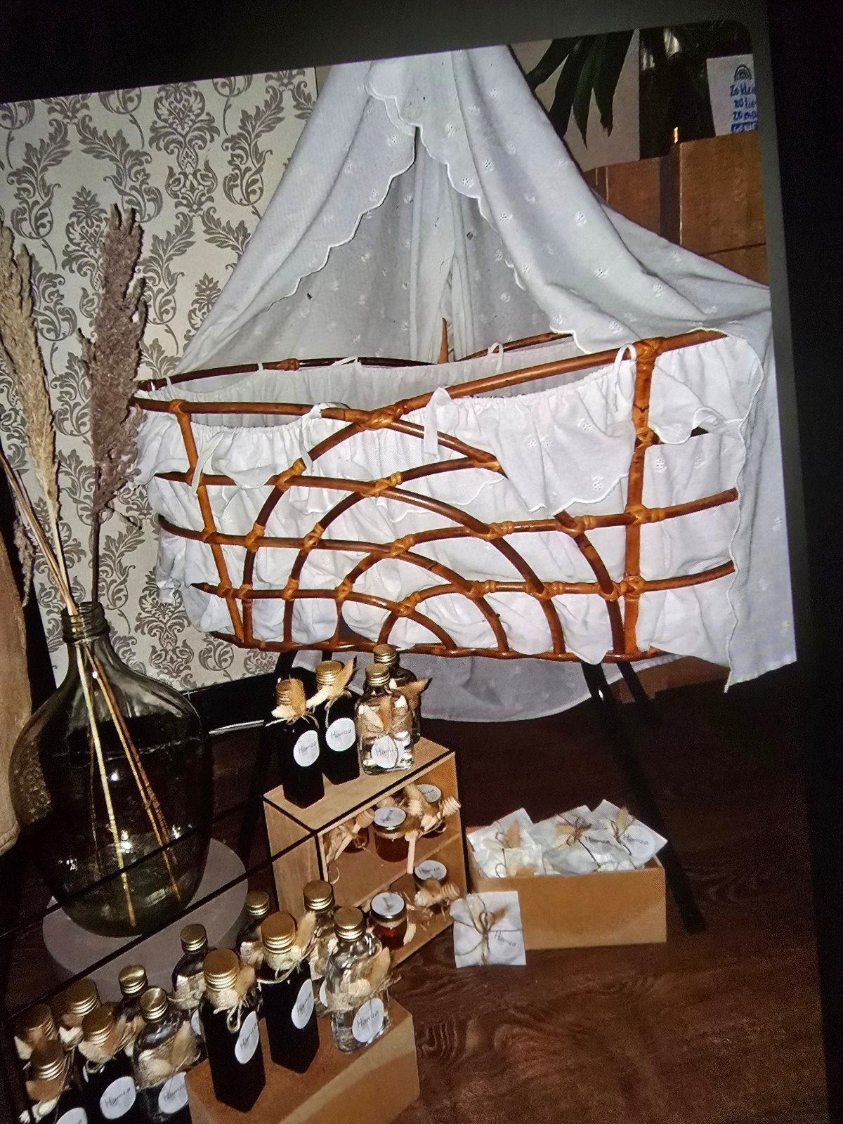rotan wiegje, Kinderen en Baby's, Ophalen, Nieuw, Wieg