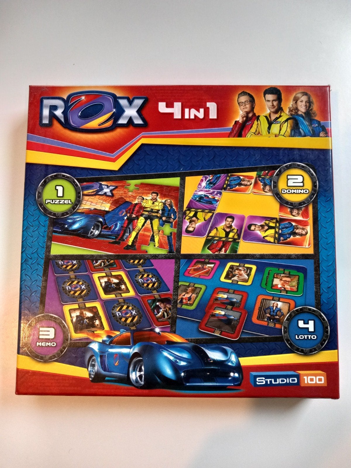 Spel 4in1 ROX, Hobby en Vrije tijd, Een of twee spelers, Ophalen of Verzenden, Gebruikt, Studio 100